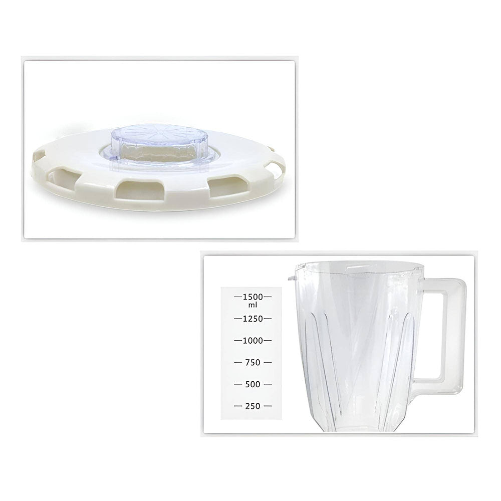 Licuadora 2 en 1 con vaso de plástico multicolor