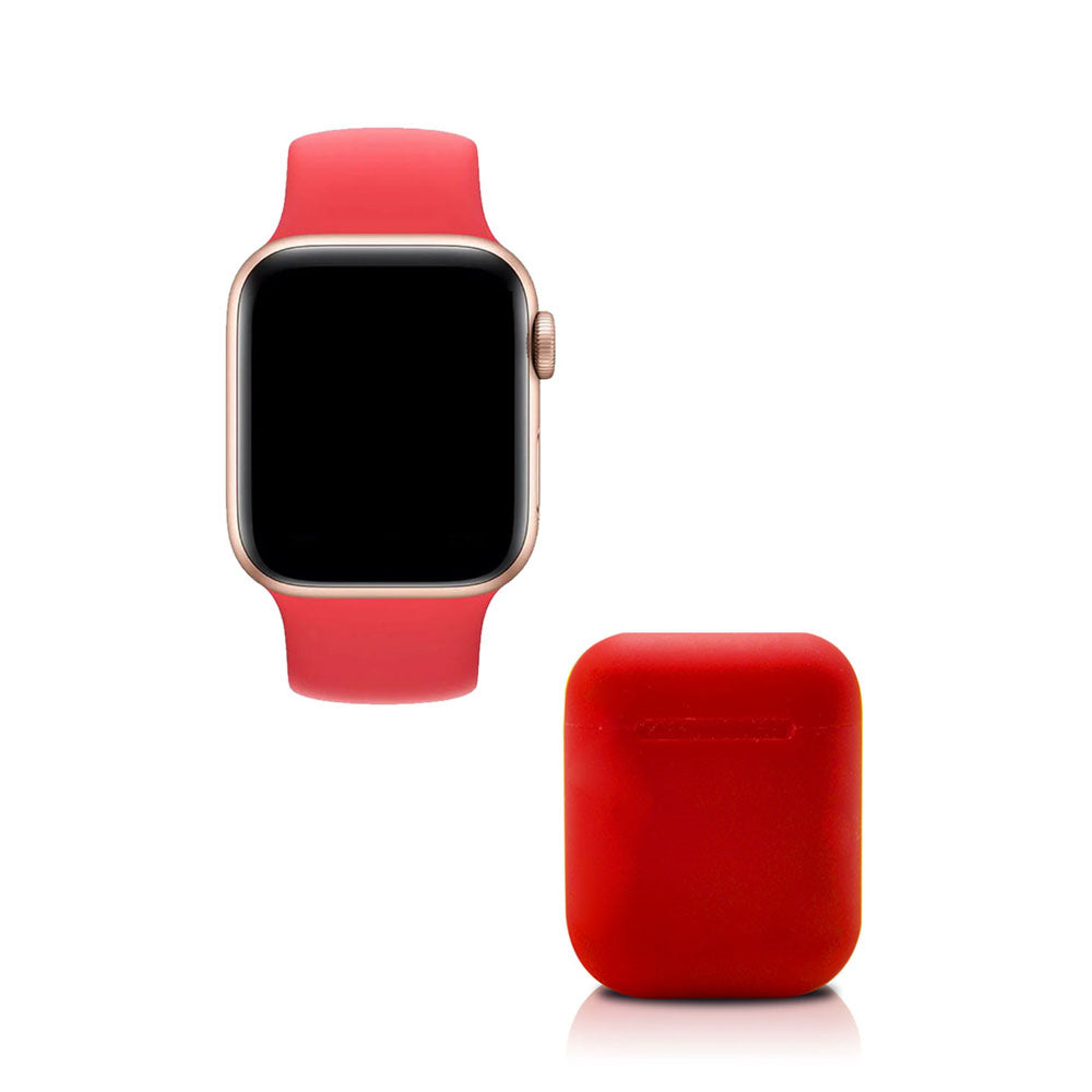 Kit smartwatch y audífons twins negro
