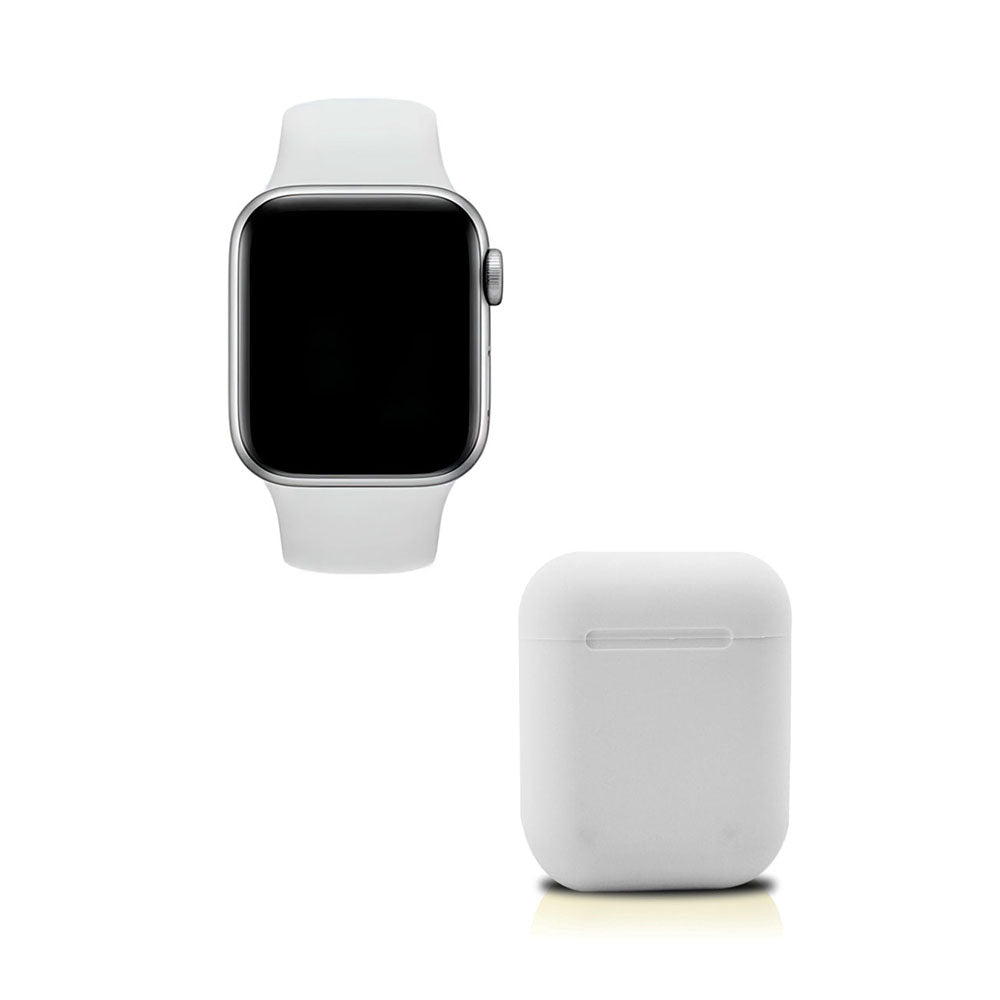 Kit smartwatch y audífons twins negro